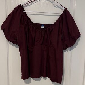 V neck waist defined top